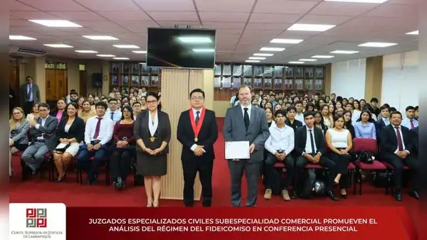 Corte de Lambayeque analiza régimen legal del fideicomiso en jornada especializada