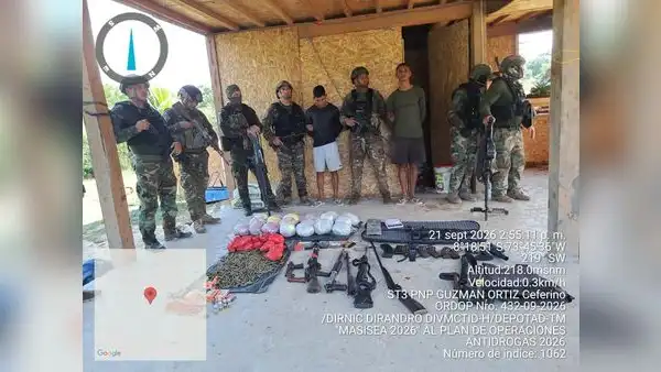 Ucayali: Con armas y drogas caen 2 presuntos miembros del Comando Vermelho