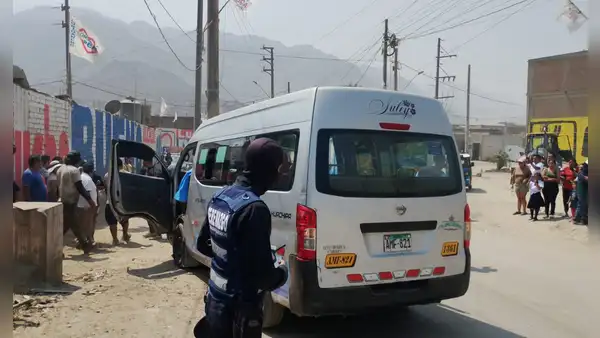 Asesinan a chofer de combi de Nuevo Amanecer en Jicamarca: sicario se hizo pasar como pasajero