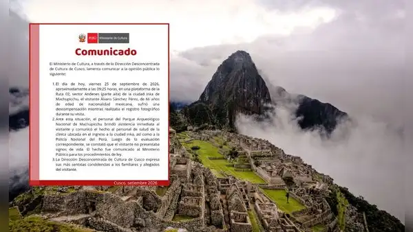 Machu Picchu: turista mexicano de 66 años falleció tras sufrir descompensación en el sector Andenes
