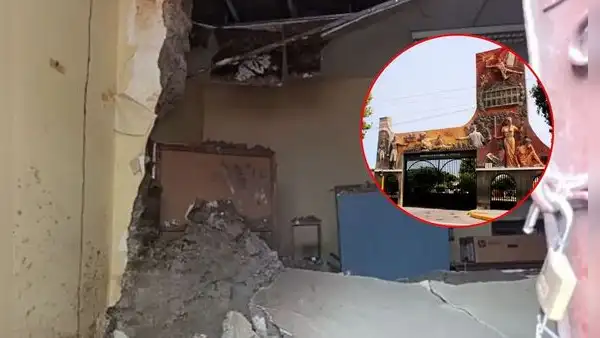 Colapsan pared y techo en la Universidad Nacional de Trujillo ante alerta por lluvias de El Niño