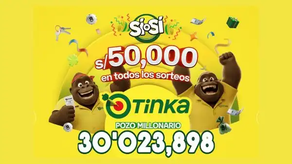 Resultados de La Tinka del domingo 27 de septiembre: números ganadores, premios del Pozo Millonario, boliyapa, S/50.000 y más