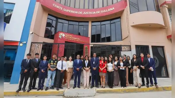 Sullana: estudiantes de Derecho de la UNF conocen funcionamiento de la Unidad de Flagrancia