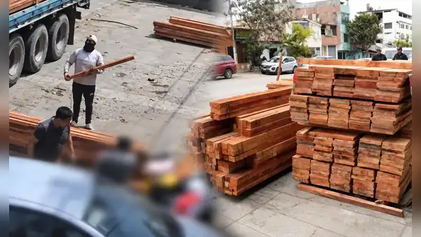 Caminaba junto a su padre y quedó atrapado: enorme bloque de madera cae sobre niño de 6 años en VMT