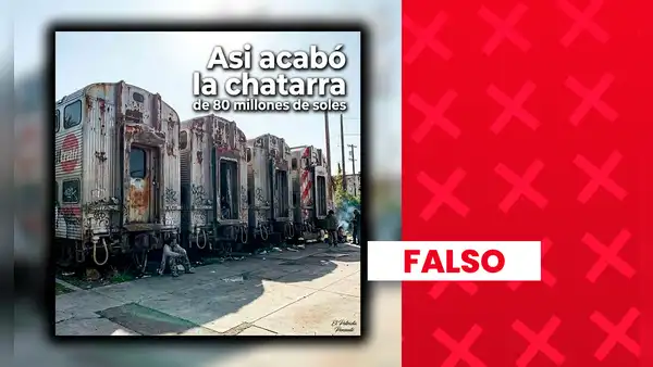 Es falsa la imagen que muestra los trenes de Caltrain como “chatarra” abandonada: fue generada con inteligencia artificial