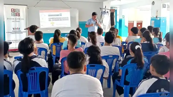 Tumbes: Corte sensibiliza a escolares sobre prevención de la violencia