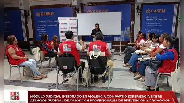Lambayeque: Módulo Judicial en Violencia comparte experiencia sobre atención de casos