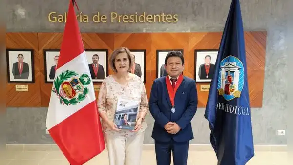 Vicepresidenta del TC Luz Pacheco realizó una visita protocolar al presidente de la Corte Superior de Justicia de Sullana