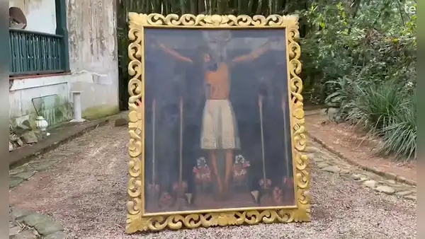 Recuperan en Río de Janeiro pintura peruana del siglo XVII vinculada a la Escuela Cusqueña: iba a ser subastada ilegalmente por Internet