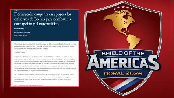 Estados Unidos toma nombre del Perú en comunicado conjunto sobre detención de fiscal de Bolivia