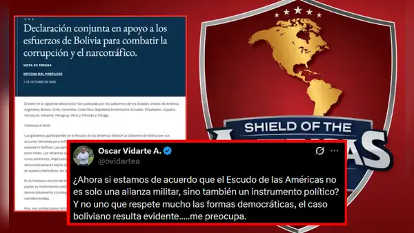 Vidarte sobre el Escudo de las Américas tras detención de fiscal en Bolivia: "Es un instrumento político"
