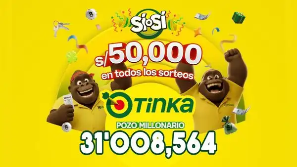 Resultados de La Tinka del domingo 4 de octubre: números ganadores, premios del Pozo Millonario, boliyapa, S/50.000 y más