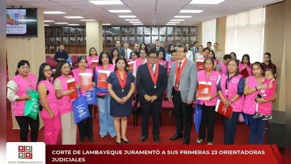 Lambayeque: Corte juramenta a sus primeras 23 Orientadoras Judiciales