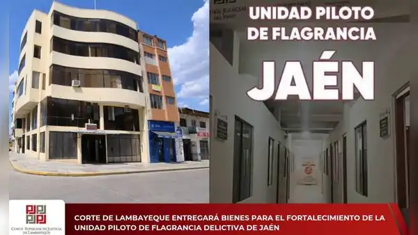 Jaén: Corte de Lambayeque entrega 63 bienes para fortalecer Unidad de Flagrancia