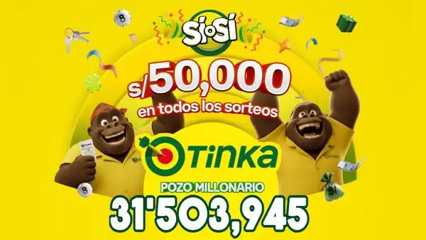 Resultados de La Tinka del miércoles 7 de octubre: números ganadores, premios del Pozo Millonario, boliyapa, S/50.000 y más
