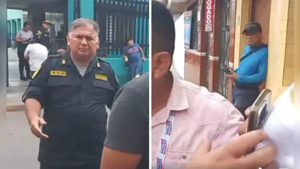 Comisario de Huacho arrebata celular a reportero en plena transmisión por presunto robo: "Es un escándalo"