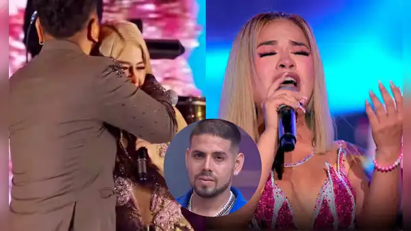 Mackeily Luján llora en pleno concierto de la Bella Luz tras ruptura definitiva con Dimas Ysla: “Cómo me duele”