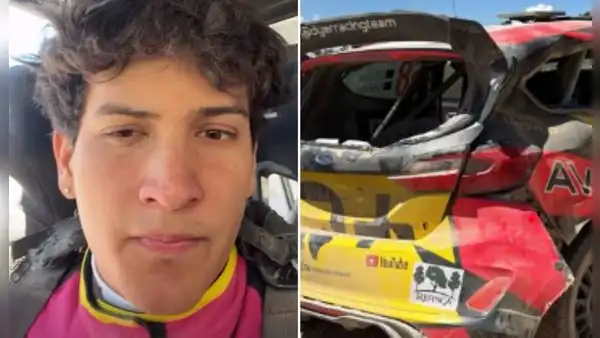 Hijo de María Pía Copello reaparece tras sufrir accidente en Caminos del Inca y muestra su auto destrozado: "Nos sacó un tractor"
