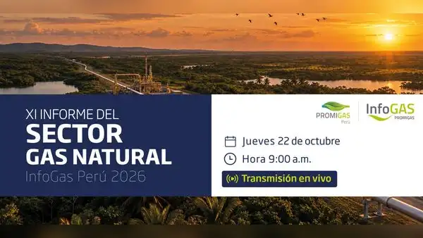 Gas natural en Perú: presentarán informe sobre situación y desafíos del sector en 2026