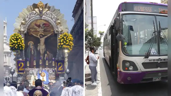 Señor de los Milagros: ATU anuncia desvíos en Lima por tercer recorrido este lunes 19 de octubre