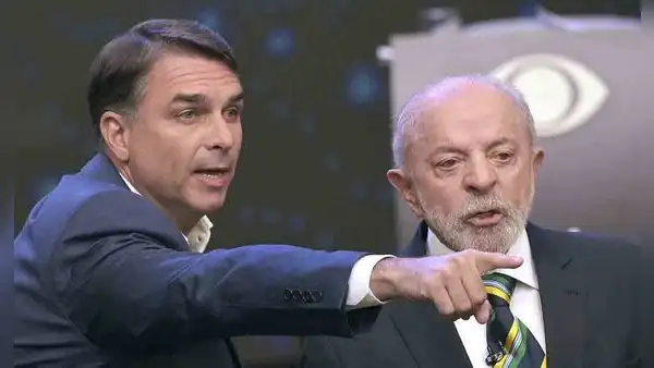 Lula y Flávio Bolsonaro se enfrentan en un tenso debate por corrupción, seguridad y vínculos con Trump y Milei