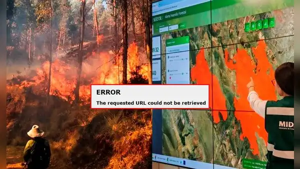 Plataforma de monitoreo de incendio forestales de SERFOR permanece inaccesible, mientras se reportan cientos de focos de calor