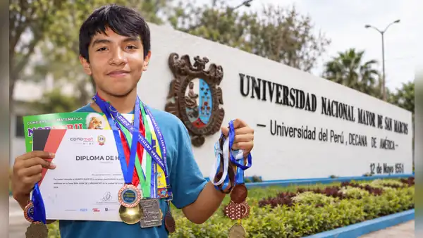 Con 15 años, obtuvo el primer puesto en Inteligencia Artificial de San Marcos y acumula seis ingresos universitarios