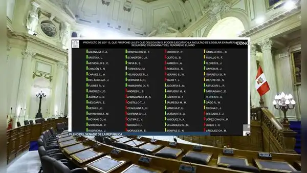 Pleno del Senado aprueba pedido de facultades con 27 puntos: 35 senadores votaron a favor