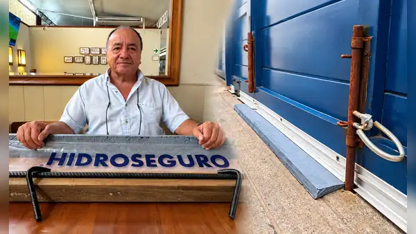 La fuerza del aluvión reventó sus puertas en el 2023: el invento peruano de S/60 que bloquea el agua por las rendijas y frena a los delincuentes