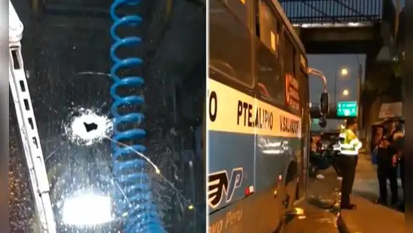 Chofer de bus de 'Nuevo Perú' salva de morir tras ataque a balazos en Vía de Evitamiento