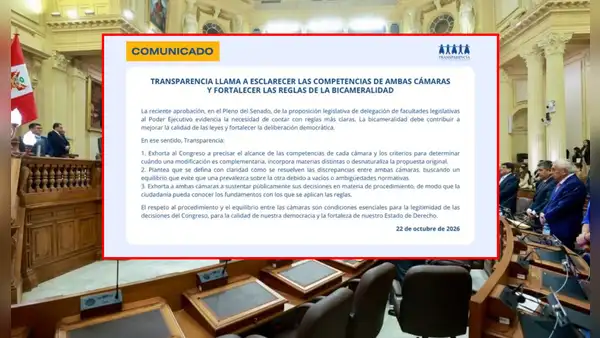Transparencia pide reglas claras entre Senado y Diputados tras la aprobación de las facultades al Ejecutivo