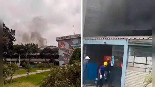Emergencia en la UNI: incendio en laboratorio de Ingeniería Mecánica moviliza a bomberos