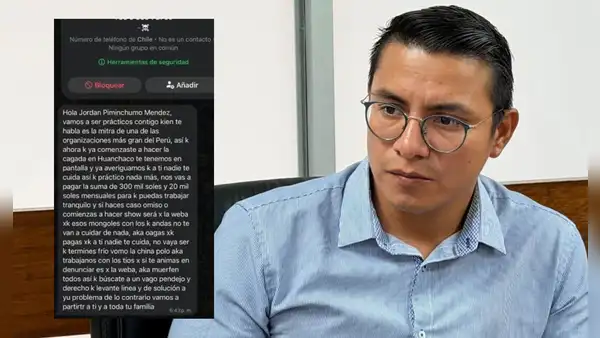 Amenazan a alcalde electo de Huanchaco: "No vayas hacer que termines frío como la China Polo"