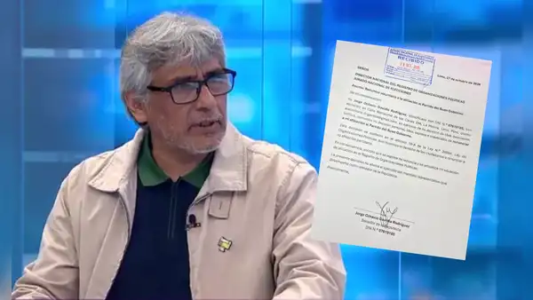 Jorge Gavidia oficializa su renuncia al Partido del Buen Gobierno ante el JNE