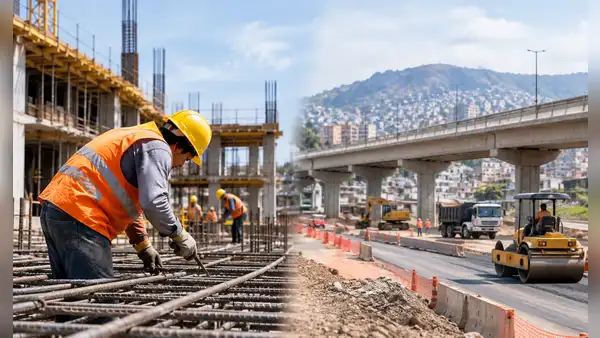Construcción habría crecido 7,4% en septiembre, pero el avance de obras públicas habría caído 3,9%
