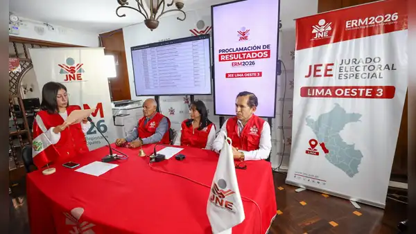 JEE inició la proclamación de resultados de las elecciones regionales y municipales 2026