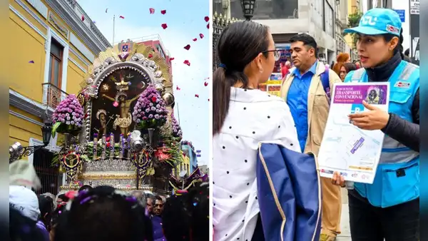 Señor de los Milagros: revisa los desvíos en el transporte público por la última procesión este 1 de noviembre