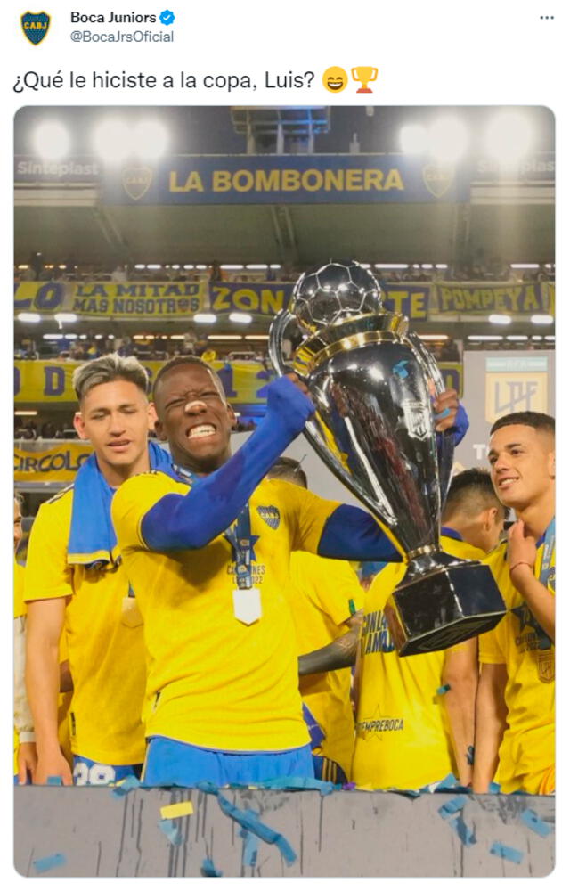 Mensaje de Boca Juniors. Foto: Twitter/Boca Juniors