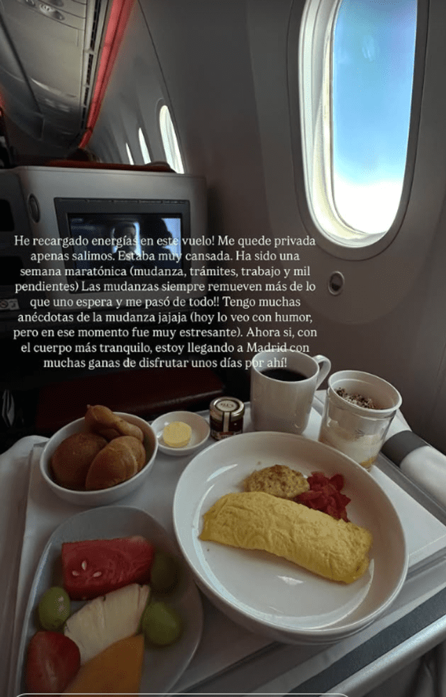 Alondra García Miró camino a España. Foto: Instagram. Alondra García Miró camino a España. Foto: Instagram.