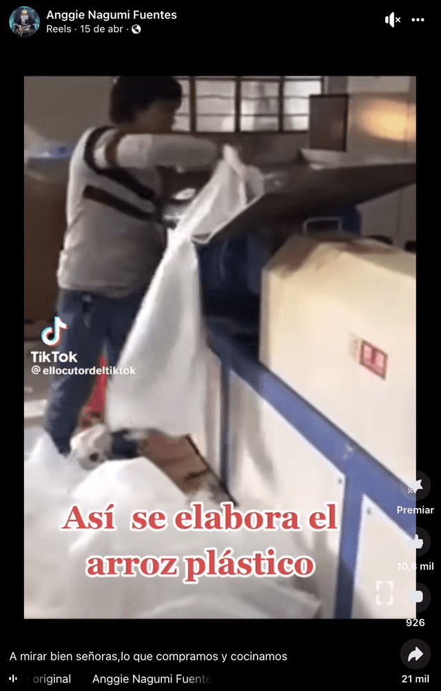 Video viral difundió información falsa. Foto: captura/Facebook   