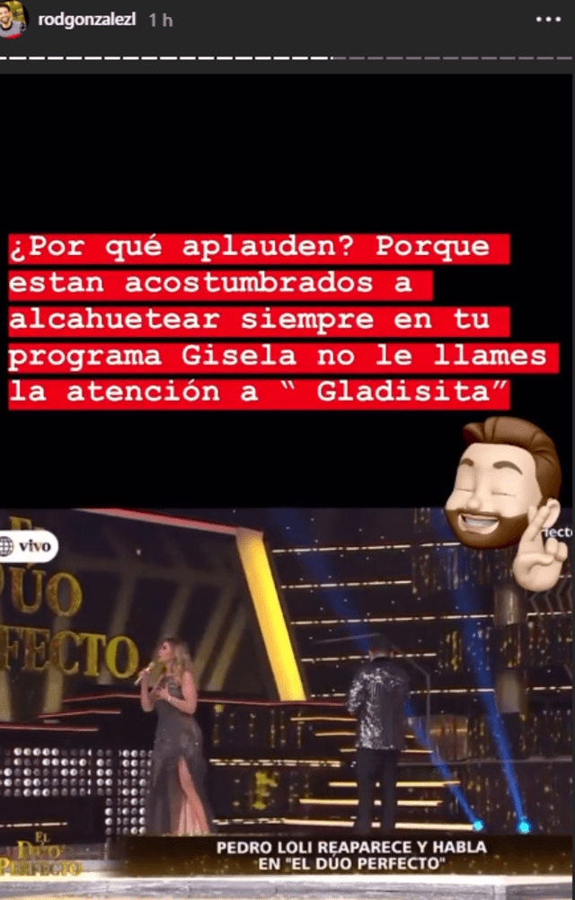 Rodrigo González a Gisela: “Están acostumbrados ha alcahuetear en tu programa”