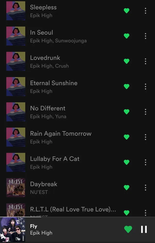 Discografía de Epik High fue eliminada de Spotify. Foto: Spotify