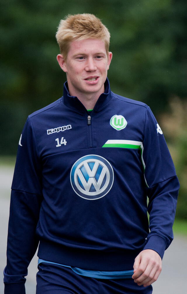 Kevin de Bruyne en su paso por Wolfsburgo. Foto: AFP