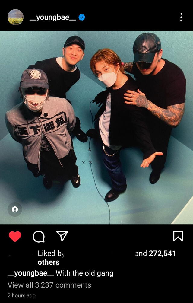 Taeyang de BIGBANG también asistió a fiesta de J-Hope. Foto: Instagram