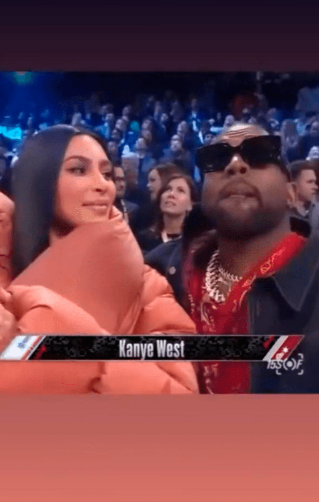Kim Kardashian y Kanye West asistieron a un partido de la NBA.