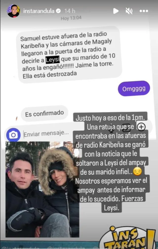 Samuel Suárez no dudó en compartir la historia en su cuenta oficial de Instagram. Foto: Instagram/Samuel Suárez.   