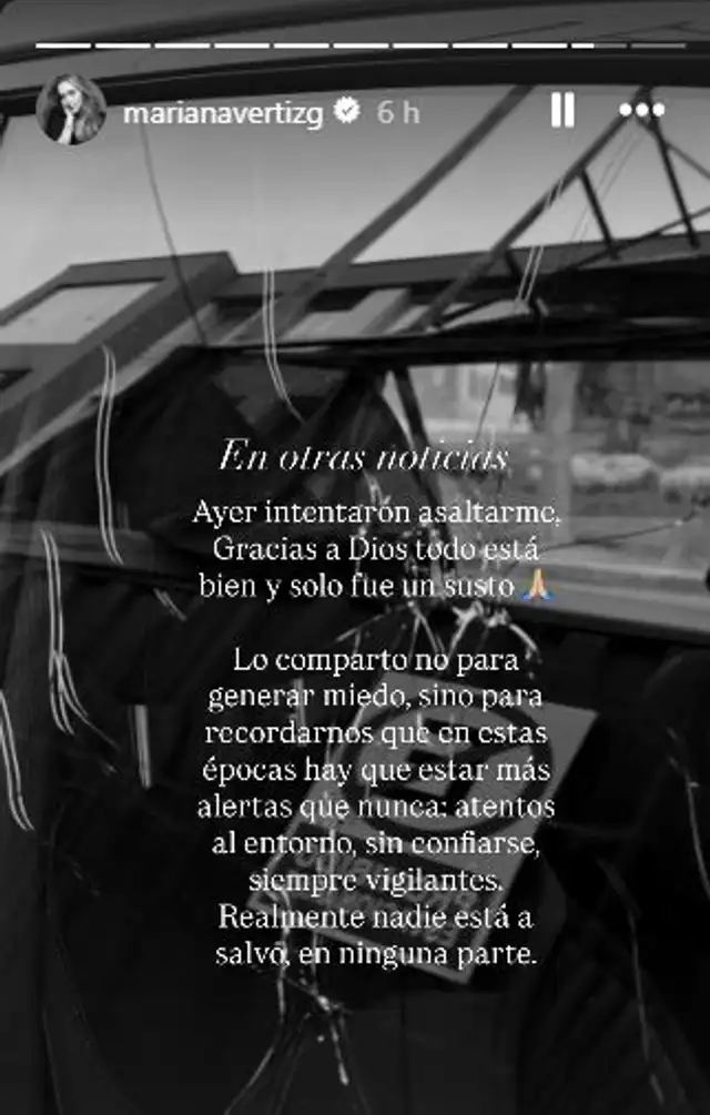 La hermana de Natalie Vértiz sufrió intento de asalto. La hermana de Natalie Vértiz sufrió intento de asalto.