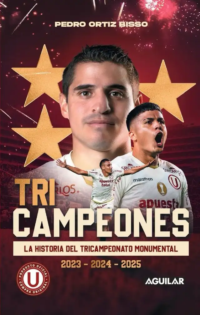Portada de 'Tricampeones: la historia detrás del tricampeonato monumental'. Foto: cortesía.   