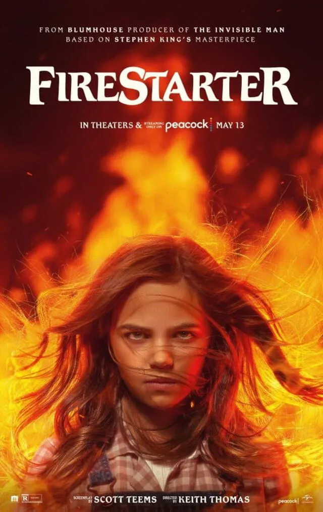 La película cuenta la historia de una niña de 11 años (Ryan Kiera Armstrong) con extraordinarios poderes piroquinéticos (capaz de generar y controlar el fuego con su mente). Foto: Universal Pictures.