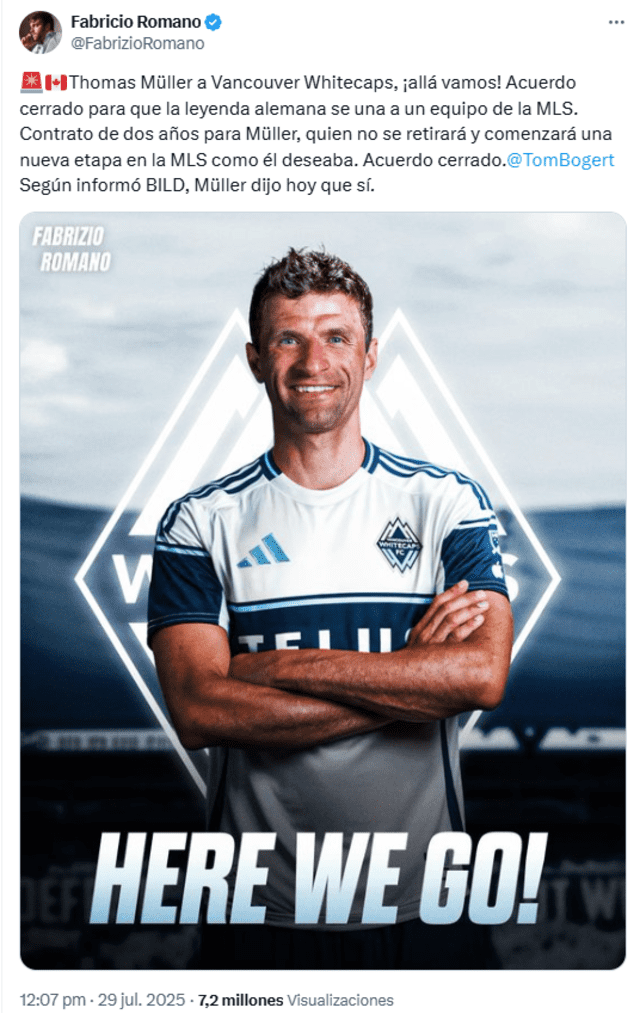 Fabrizio Romano anuncio este fichaje. Foto: vía X   